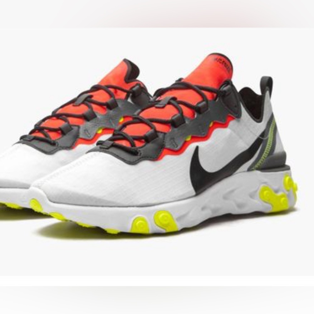 NIKE White React Element 55 Se Shoes